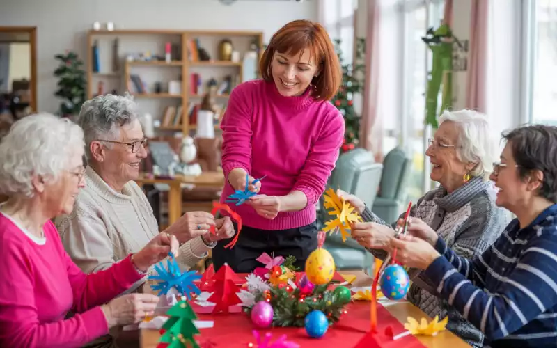 Décorations saisonnières : insuffler la magie des saisons dans l'EHPAD